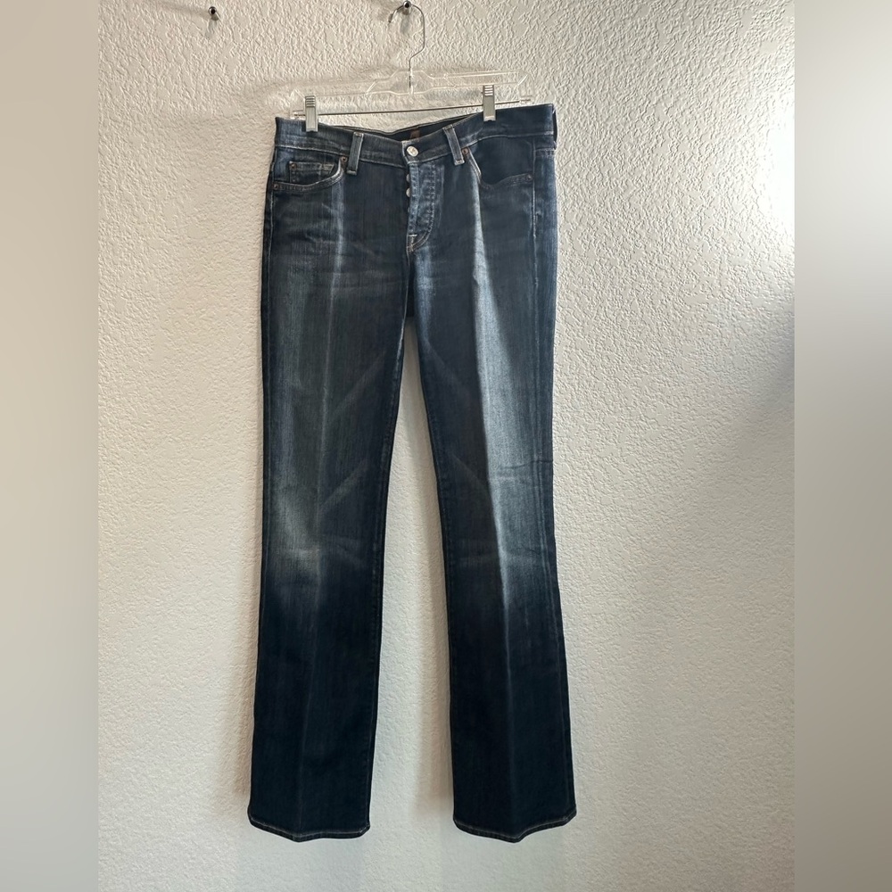 7 For All Mankind Dark Blue Jeans